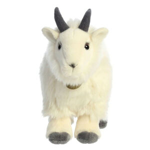 Aurora White Miyoni Mountain Goat Stuffed Animal Medium